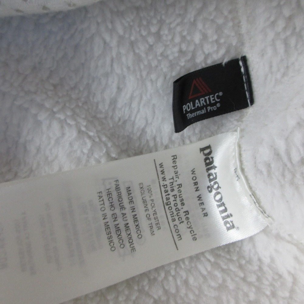 Patagonia Jacket Womens S White Los Gatos Fleece 1/4 Snap Pullover Outdoor - Picture 5 of 9